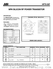 HF75-50F datasheet pdf Advanced Semiconductor