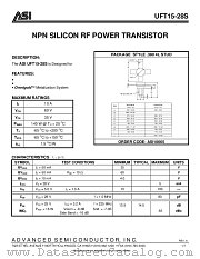 UFT15-28S datasheet pdf Advanced Semiconductor