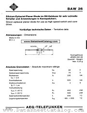 BAW26 datasheet pdf AEG-TELEFUNKEN