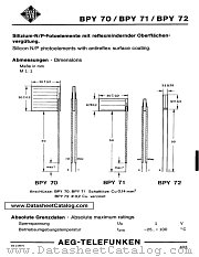 BPY72 datasheet pdf AEG-TELEFUNKEN