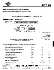 BPY78 datasheet pdf AEG-TELEFUNKEN