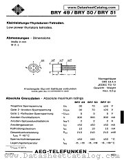BRY49 datasheet pdf AEG-TELEFUNKEN
