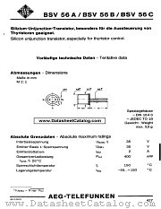 BSV56B datasheet pdf AEG-TELEFUNKEN