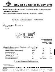 BSV57B datasheet pdf AEG-TELEFUNKEN