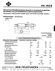 OA182B datasheet pdf AEG-TELEFUNKEN