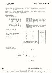 TL7401N datasheet pdf AEG-TELEFUNKEN