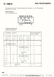 TL7480N datasheet pdf AEG-TELEFUNKEN