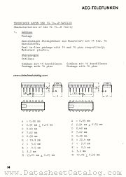 PACKAGE 14 PINS datasheet pdf AEG-TELEFUNKEN