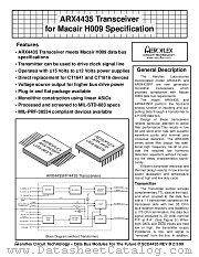 ARX4435-701 datasheet pdf Aeroflex Circuit Technology
