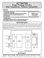 7005 datasheet pdf Aeroflex Circuit Technology