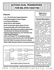 ACT4423-DF datasheet pdf Aeroflex Circuit Technology