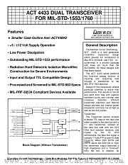ACT4433-DI datasheet pdf Aeroflex Circuit Technology