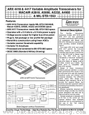 ARX4418 datasheet pdf Aeroflex Circuit Technology