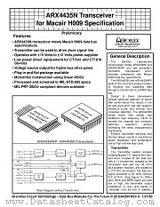 ARX4435N-FP datasheet pdf Aeroflex Circuit Technology