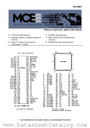MT70003 datasheet pdf Aeroflex Circuit Technology