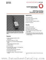A370-10A datasheet pdf Agere Systems