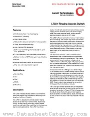 L7581 datasheet pdf Agere Systems