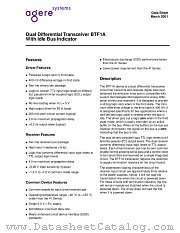 BTF1A datasheet pdf Agere Systems