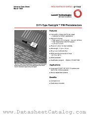 D171C004BAF datasheet pdf Agere Systems