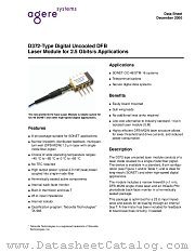 D372-21SS datasheet pdf Agere Systems