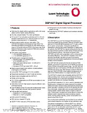DSP1627 datasheet pdf Agere Systems