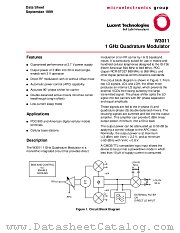 LUCW3011FCL datasheet pdf Agere Systems