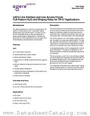 L9313 datasheet pdf Agere Systems