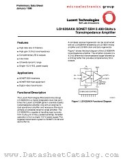LG1628AXA datasheet pdf Agere Systems