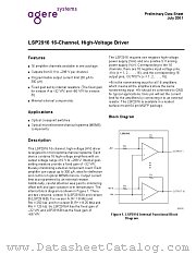 LSP2916 datasheet pdf Agere Systems