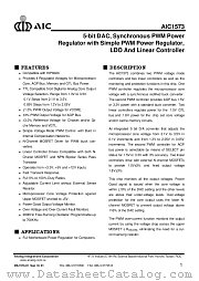 AIC1573CS datasheet pdf Analog Integrations Corporation