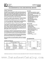 ALD2701BSA datasheet pdf Advanced Linear Devices