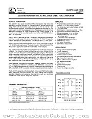 ALD4701BSB datasheet pdf Advanced Linear Devices