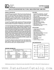 ALD4706 datasheet pdf Advanced Linear Devices