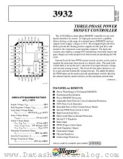 A3932SEQ datasheet pdf Allegro MicroSystems