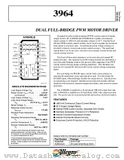 A3964SLB datasheet pdf Allegro MicroSystems