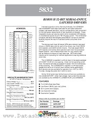 UCQ5832EP datasheet pdf Allegro MicroSystems