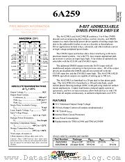 A6A259KA datasheet pdf Allegro MicroSystems