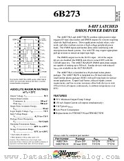 A6B273KLW datasheet pdf Allegro MicroSystems