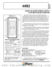 A6812SEP datasheet pdf Allegro MicroSystems