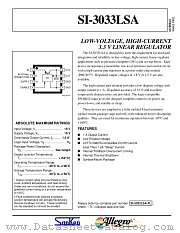 SI-3033 datasheet pdf Allegro MicroSystems