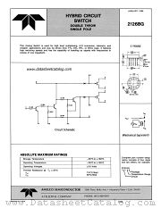 2126BG datasheet pdf Amelco Semiconductor