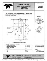 2404BG datasheet pdf Amelco Semiconductor