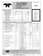 2N3117 datasheet pdf Amelco Semiconductor