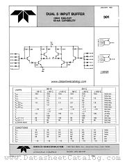 301 datasheet pdf Amelco Semiconductor