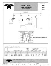 508 datasheet pdf Amelco Semiconductor