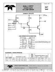 547 datasheet pdf Amelco Semiconductor