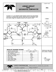 711 datasheet pdf Amelco Semiconductor