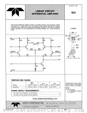 831C datasheet pdf Amelco Semiconductor