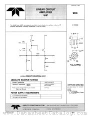 903CR datasheet pdf Amelco Semiconductor