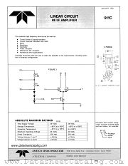 911C datasheet pdf Amelco Semiconductor